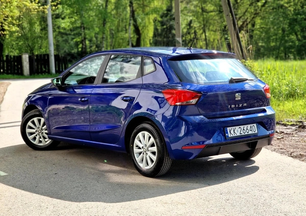 Seat Ibiza cena 42500 przebieg: 21000, rok produkcji 2018 z Kraków małe 667